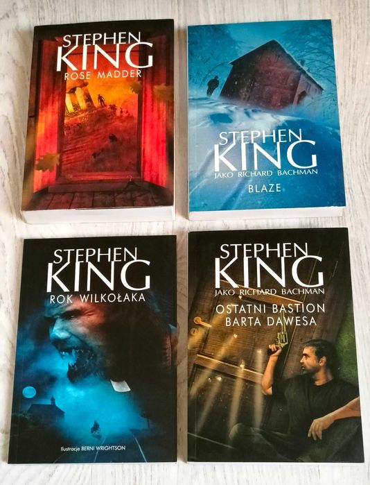 4x Stephen King Rok Wilkołaka Rose Madder Blaze Ostatni bastion Barta