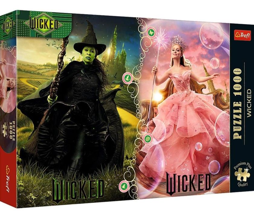 Puzzle 1000 Wicked: Elphaba&Glinda TREFL pudełko,
