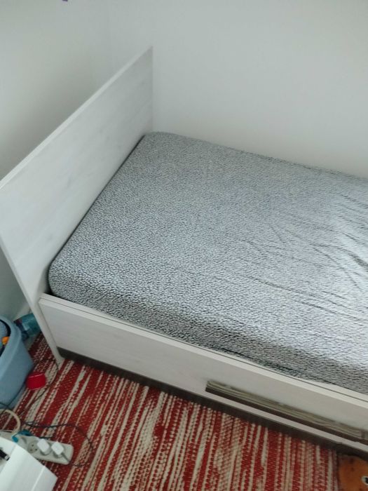 Łóżko z szufladami Blanco 90/200 z materacem