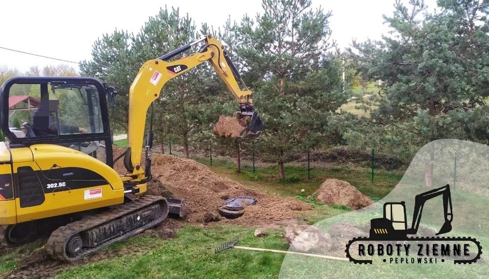 Roboty Ziemne Usługi Koparko Ładowarką Minikoparką Rozbiórki Koparka