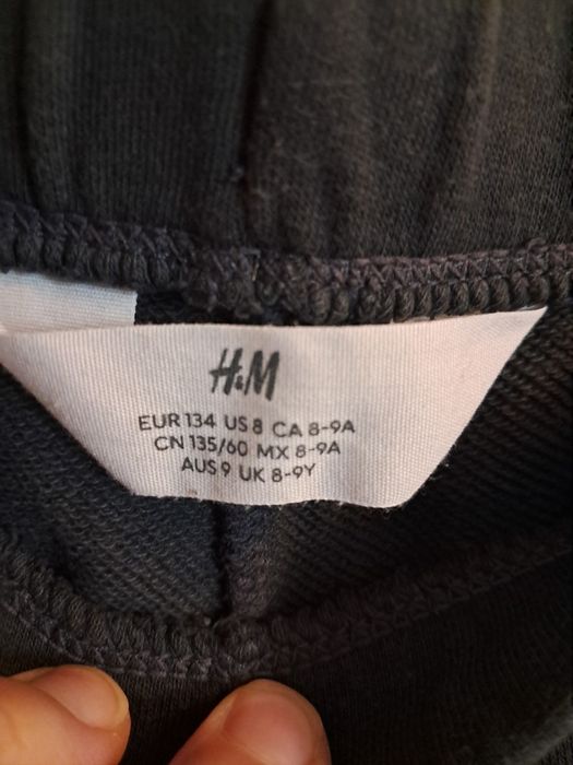 Spodnie dresowe z szerokimi nogawkami  H&M rozmiar 134