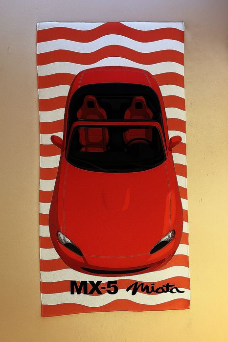 Toalha de praia personalizaveis Honda del Sol/ S2000/ Mazda Mx5 Miata
