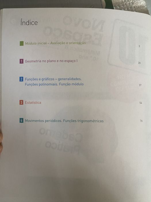 caderno prático matematica A - 10 ano