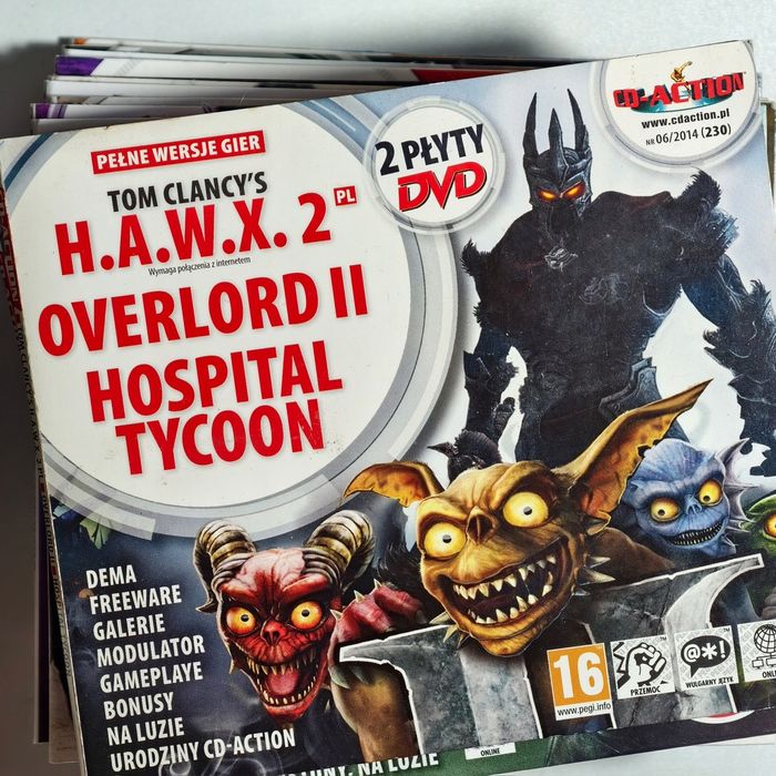 cd-action nr (230) overlord ii + hospital tycoon