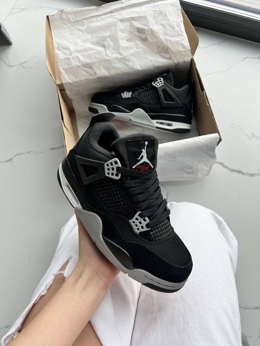 36-45 Jordan 4 Retro SE Black Canvas