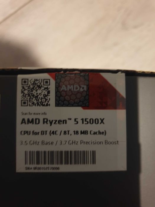 AMD Ryzen 5 1500X z chłodzeniem
