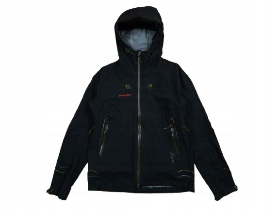 MAMMUT Kurtka Męska Gore-Tex Active Czarna Logowana r. M/L