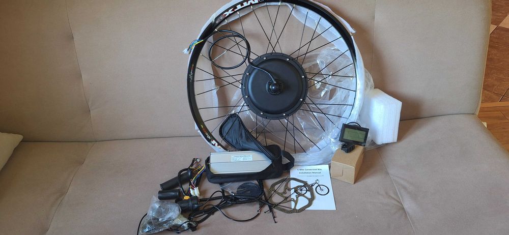 Koło 28 cali z silnikiem elektryczny 1500 W 48 V   zestaw do konwersji