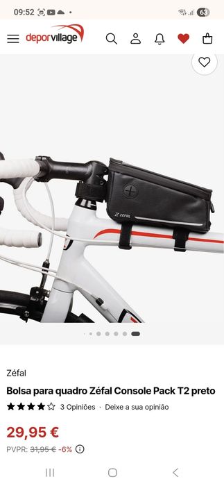 Bolsa de quadro Zefal Console Pack T2