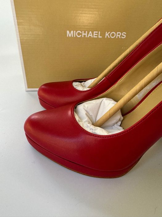 Nowe buty na obcasie szpilki MICHAEL KORS czerwone 36