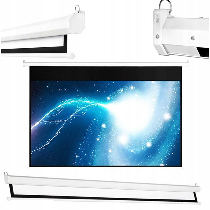 Підвісний екран для проектора 120 дюймів Електричний. Подвесной экран