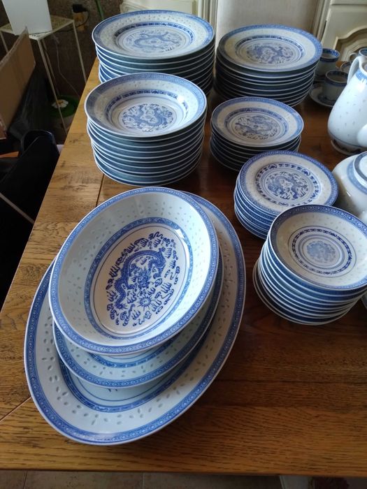 Serviço de loiça chinesa Bago de Arroz