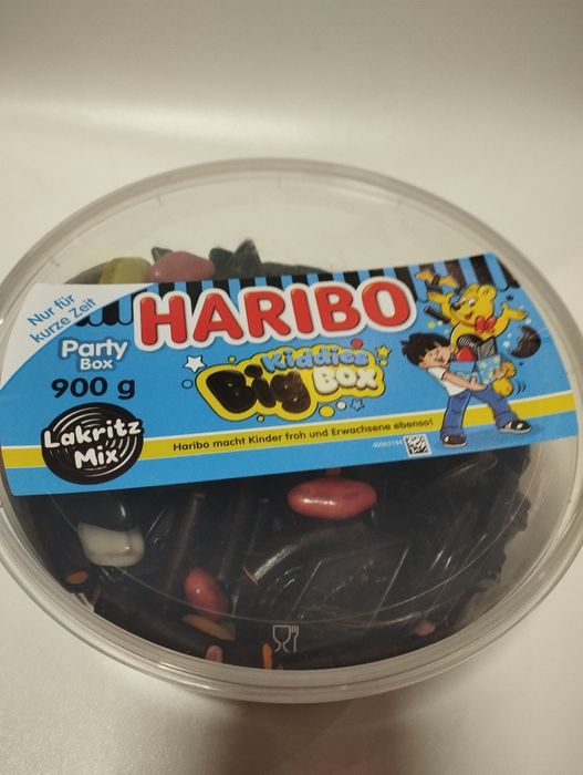 Haribo żelki big box kiddies 900 g lakritz mix
