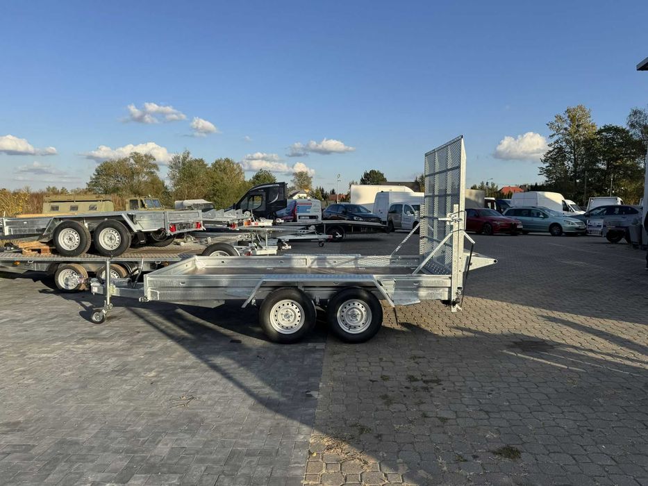 Przyczepa pod minikoparkę Niewiadów Nowa 355x183cm 3500kg trap K3535