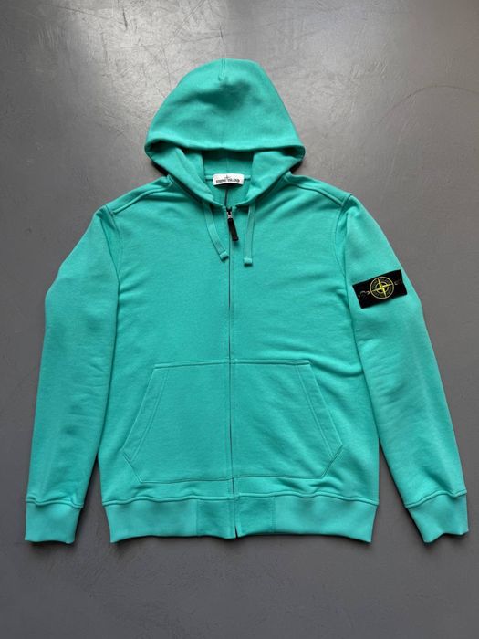 Зіп худі Stone Island мятний Худи Стон Айленд Кофта Стоник мятная SI