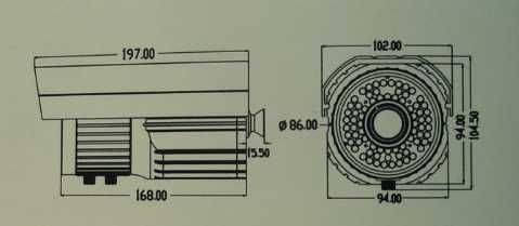 Відеокамера CAMSTAR CAM-960IV8C/OSD (6-60)