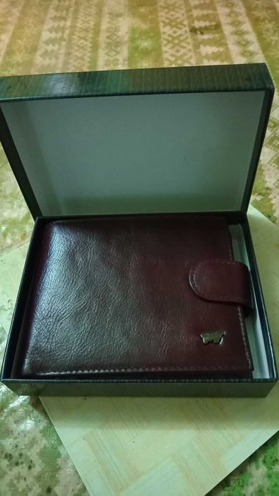 мужской кожаный клатч новый.