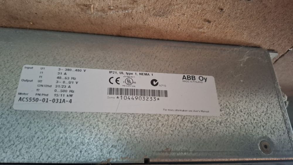 Falowniki ABB serii ACS 550