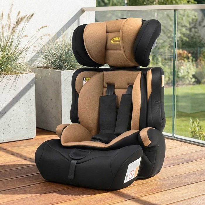 Fotelik Samochodowy 9-36 kg 76-150 cm NOWY Zestaw Beżowy Dla Dziecka