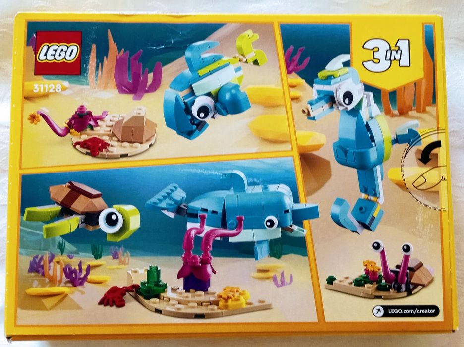 LEGO, creator, podwodny świat, zwierzęta wodne, 6+, 31128, klocki