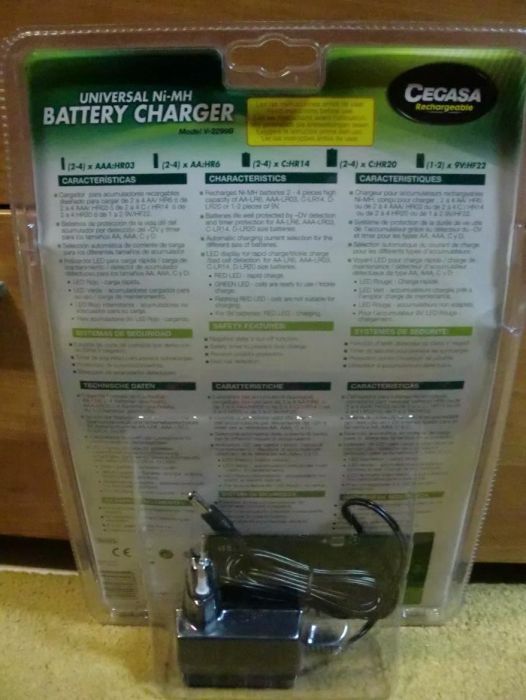 carregador de pilhas universal cegasa novo (por estrear) oportunidade