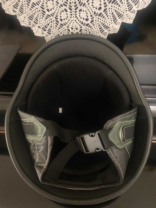 Capacete retro estílo militar para motociclista