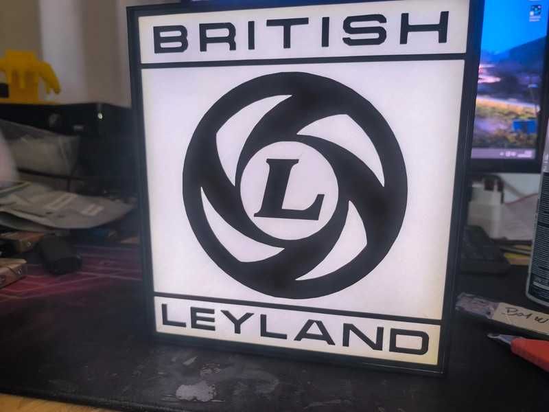 Lightbox Luminaria decorativa British Leyland
