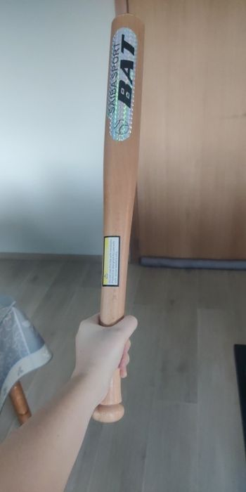 Basebal drewniany Kij do bejsbola NOWY około 54cm długość