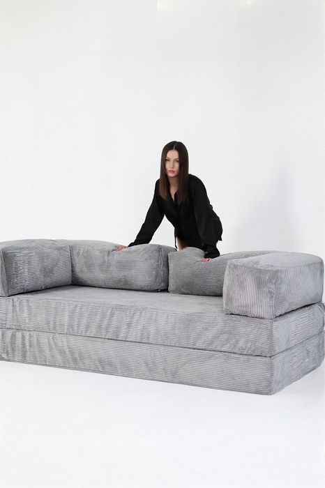 Модульний розкладний безкаркасний диван, ліжко, спальний диван, пуф