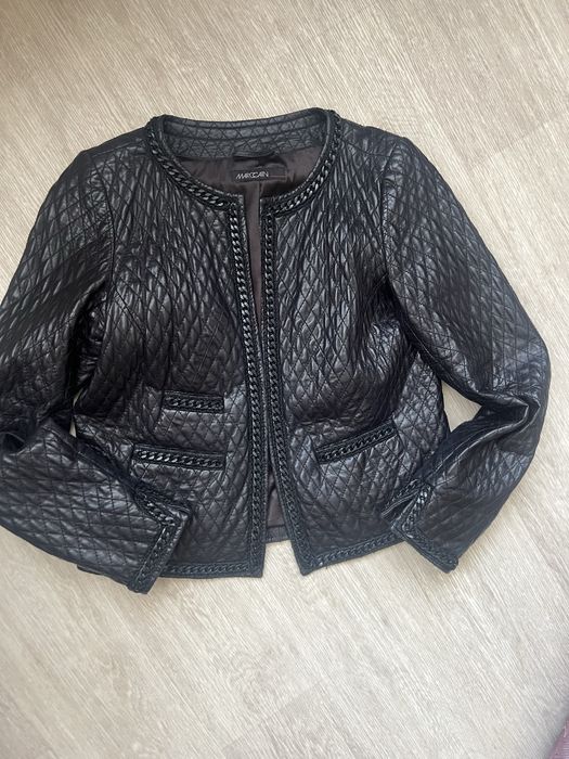 Кожаный пиджак куртка Marc Cain