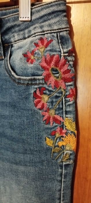 Caças de ganga Desigual Bordadas - Muito bom estado