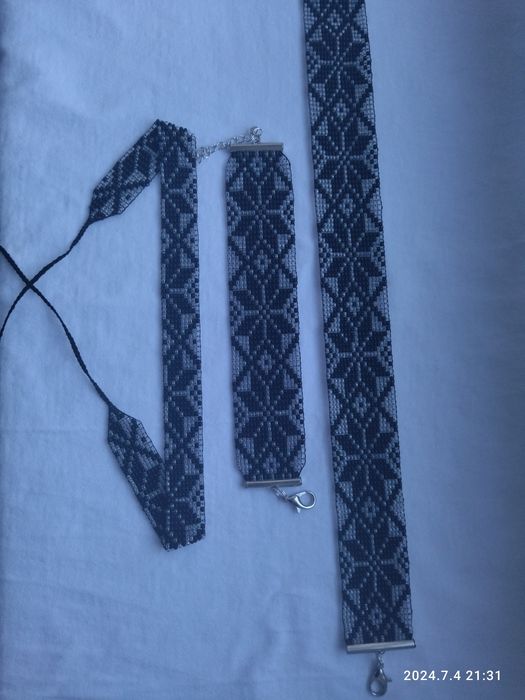 Чокер - стрічковий гердан з бісеру