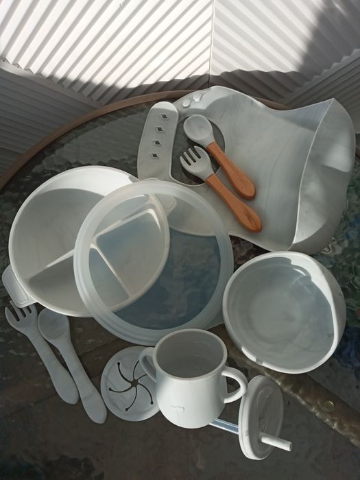 Силіконовий посуд для годування дітей- ціна за все