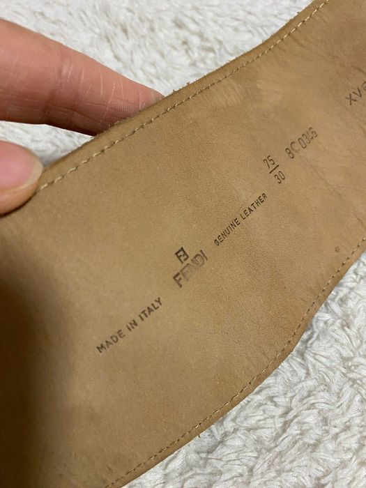 fendi широкий кожаный ремень оригинал