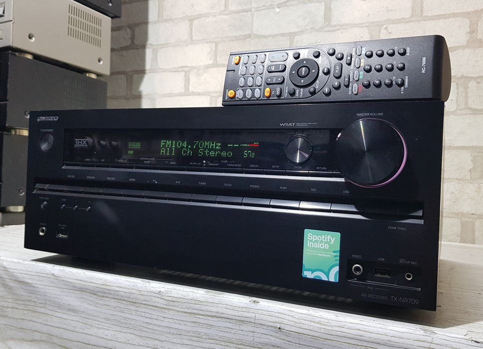 Пульт!7.2 AV ресивер Onkyo TX-NR709 7x170Вт,HDMi,3D,4K,USB, DLNA