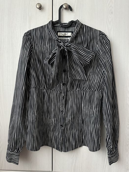 Klasyczna taliowana koszula z wiązaniem Pepe Jeans 38 M prążki