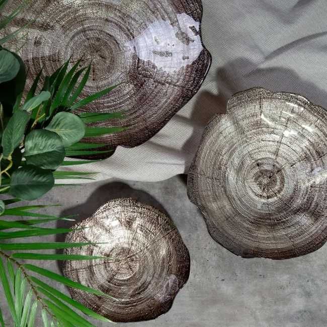 Misa ceramiczna 30 cm jasnobrązowa Rustykalna szkło artystyczne