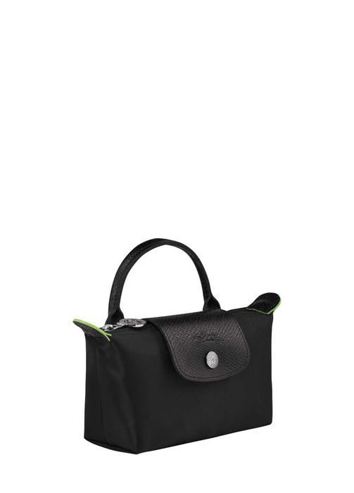 Сумка Longchamp Le Pliage Green Pouch With Handle Black