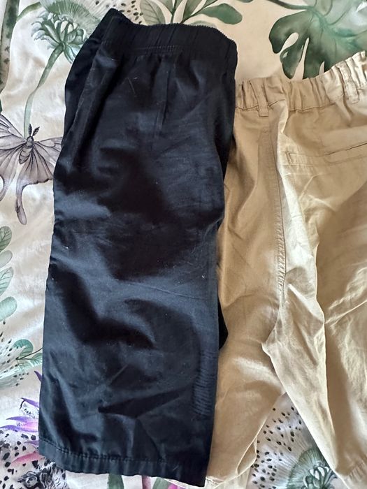 Spodenki szorty H&M 164 beżowe i czarne