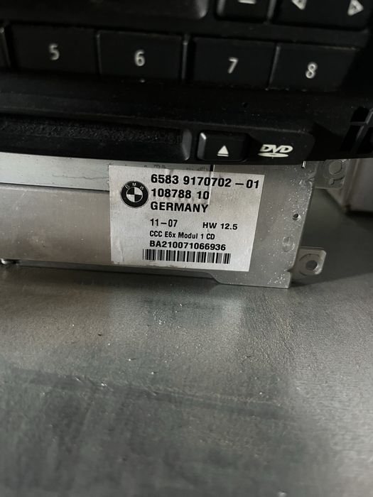 Radio czytnik nawigacji CCC bmw e60 e61 e63 przed lift nawi duza