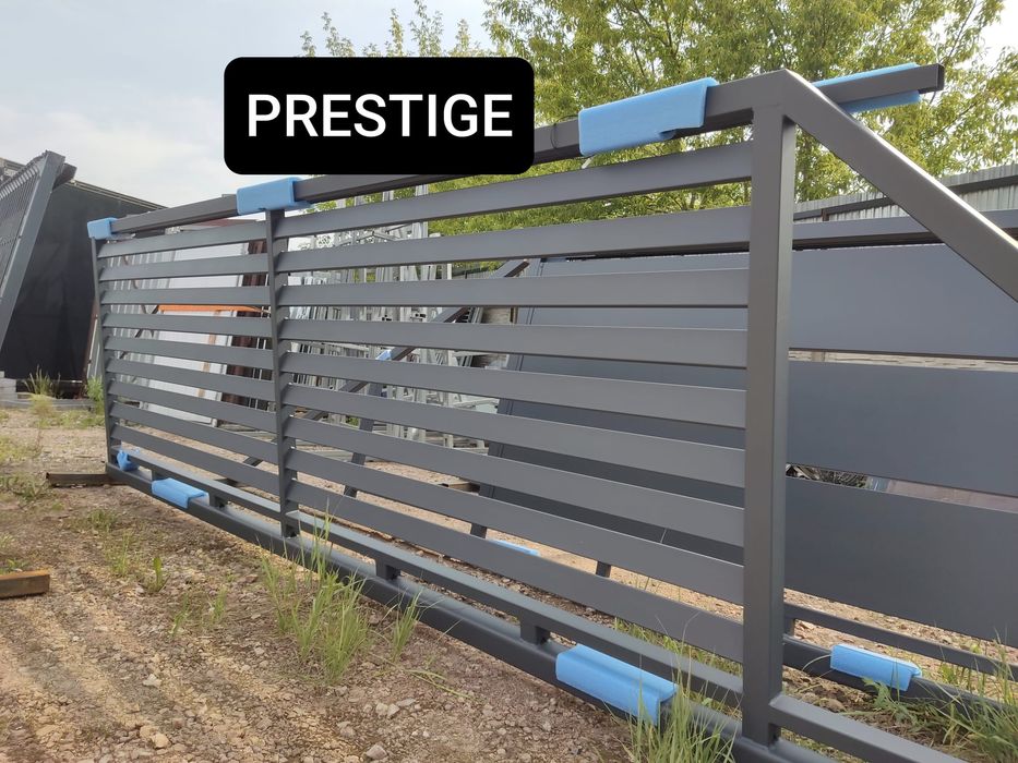 Brama przesuwna panel z blachy 4mx1,42m, ocynk ogniowy+RAL, inne