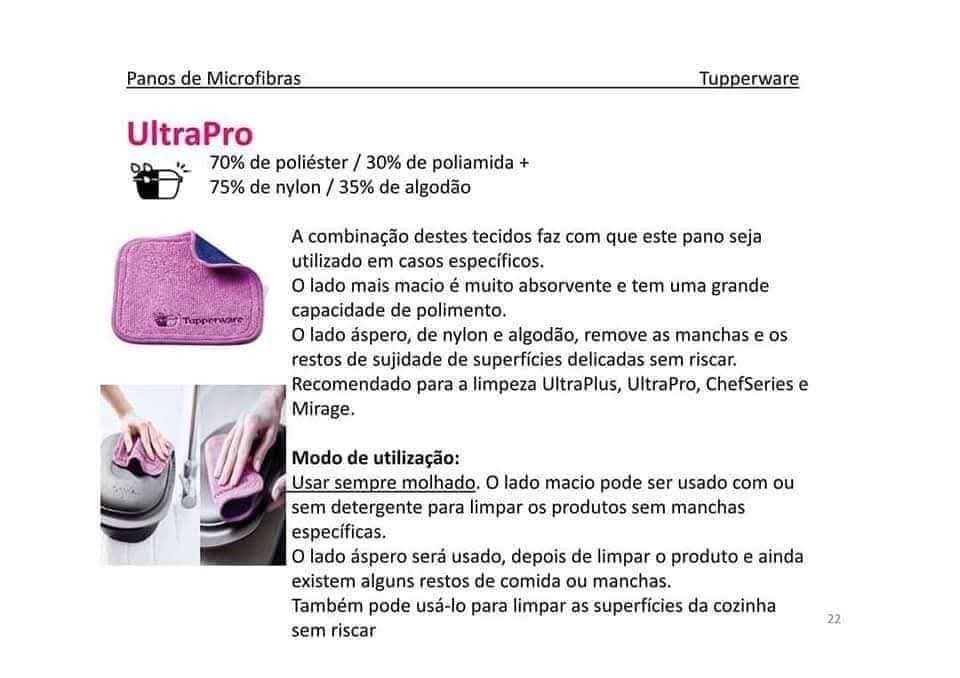 Microfibra para UltraPro Tupperware Novo