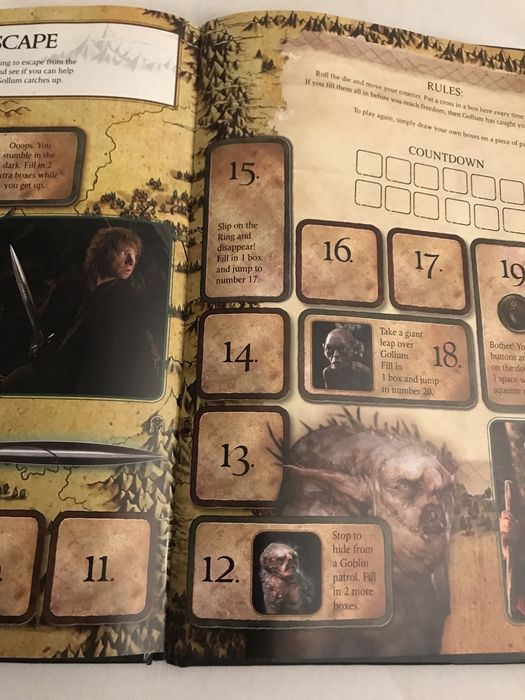 O senhor dos aneis livro Hobbit com jogos