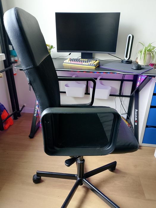 Krzesło biurkowe,Ikea Bomstad czarny