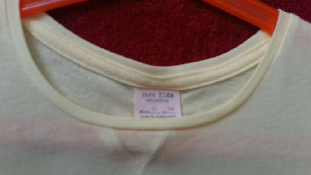 T-shirt amarela criança, Zara Kids, 10 (140cm)