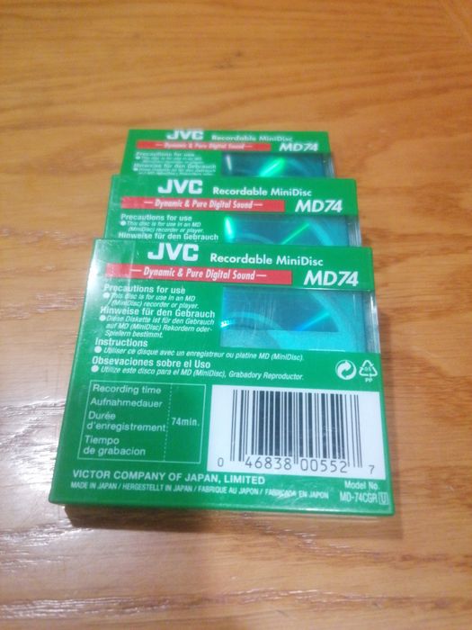 JVC Minidisc 74 Green