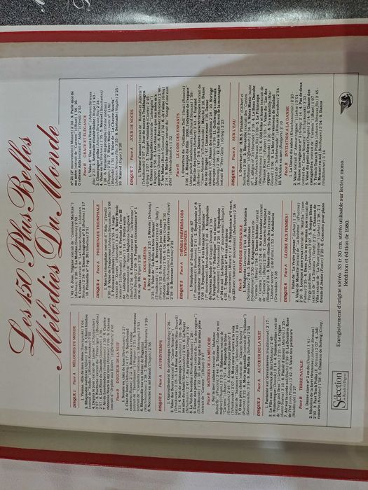 Vinis "Les 150 plus belles melodies du monde" - Edição 1980