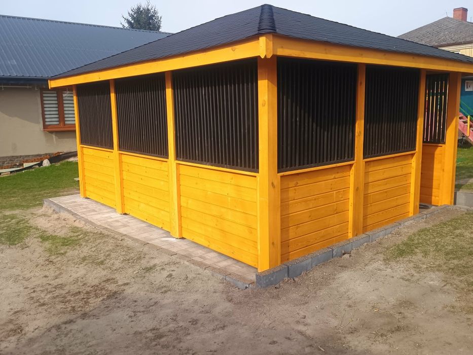 Altana drewniana 4,5 x 4 m z Lamelami