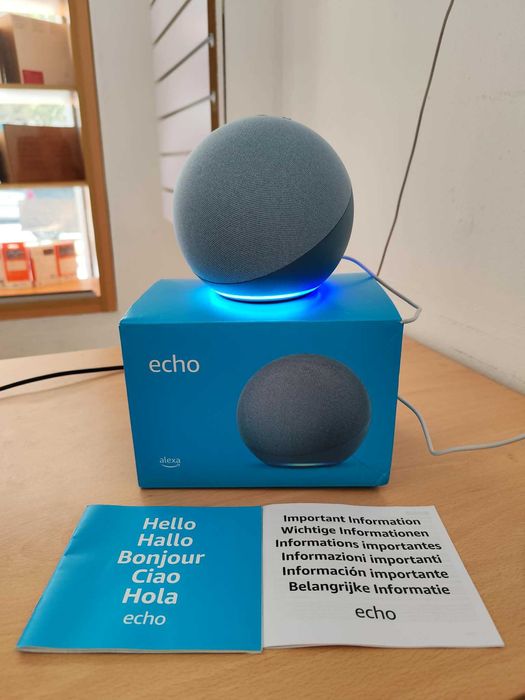 Assistente Virtual Amazon Alexa Echo 4ª Geração - Azul