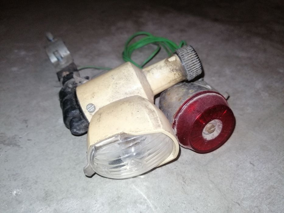 Luz bicicleta antiga pasteleira